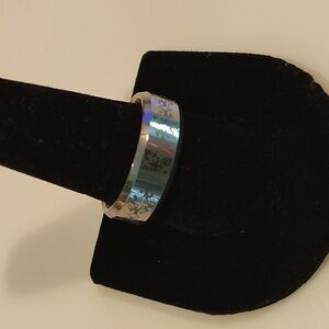 Silver Tungsten Carbide Ring